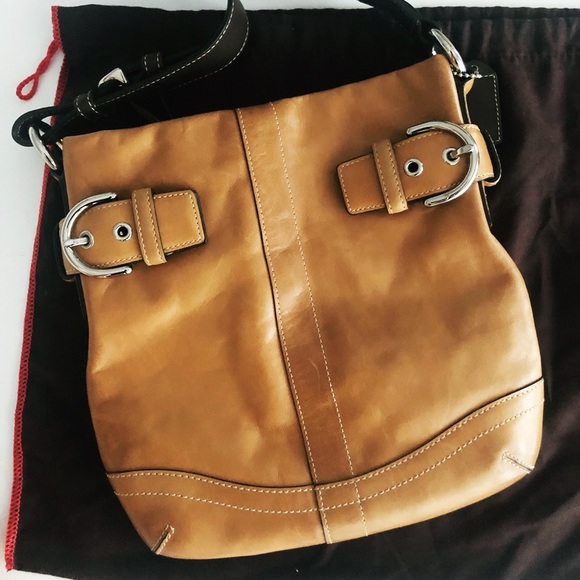 Vintage Camel COACH Shoulder Bag - Picture 4 of 7